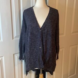 Free People 3 Snap Oversized Cardigan Sweater Size Small in EUC